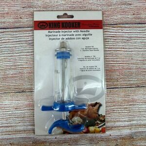 King Kooker Marinade Injector‎ with Stainless Steel Needle Blue Model TI8 1 oz